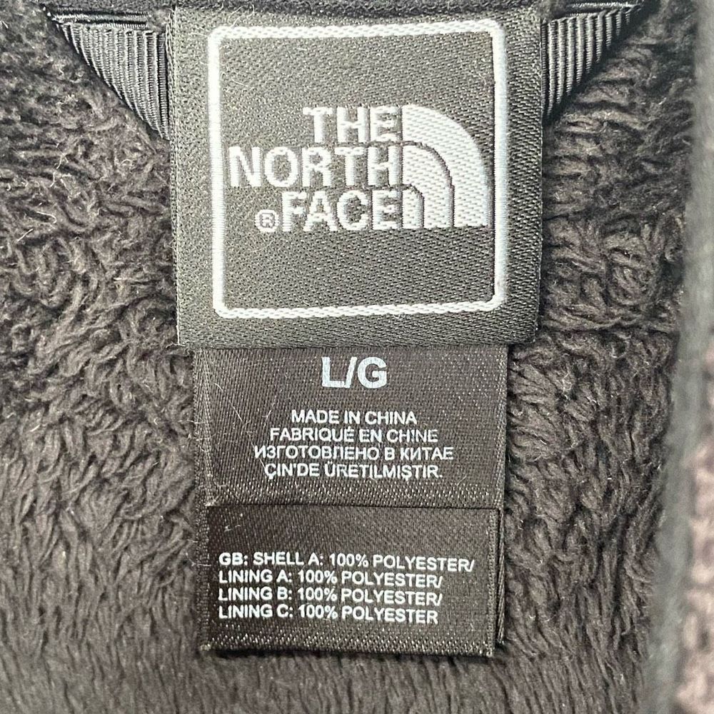 The North Face Women’s Full Zip Fleece Jacket Black Large - Picture 2 of 8